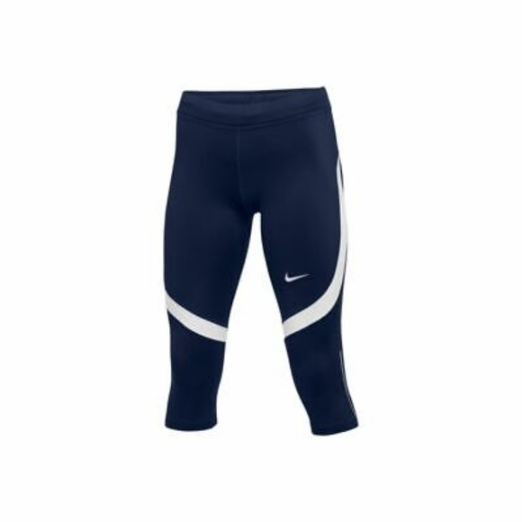 Navy Blue Running Capris